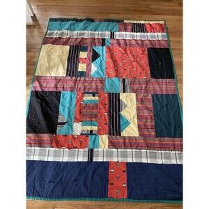 Handmade Lightweight Patchwork Quilt (78”x60”) Southwest Style